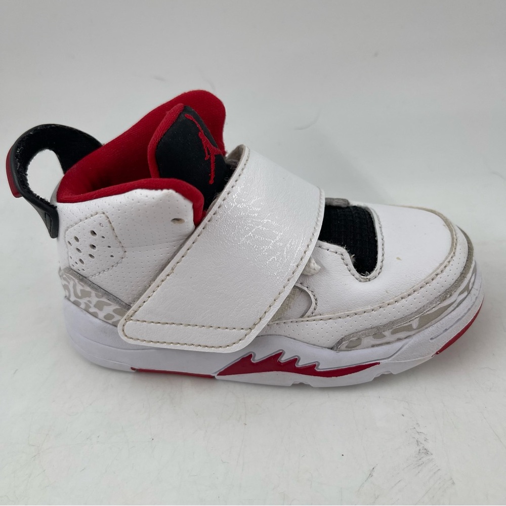Nike Kids Air Jordan Son of Mars - Size 6 C - Fire Red White Sneakers 512244-112